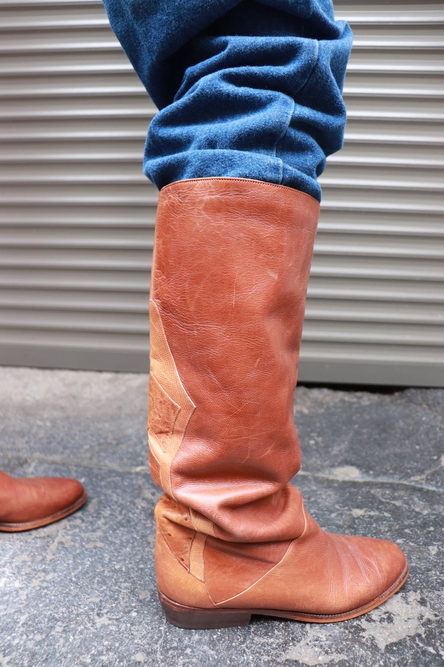 Vintage leather boots