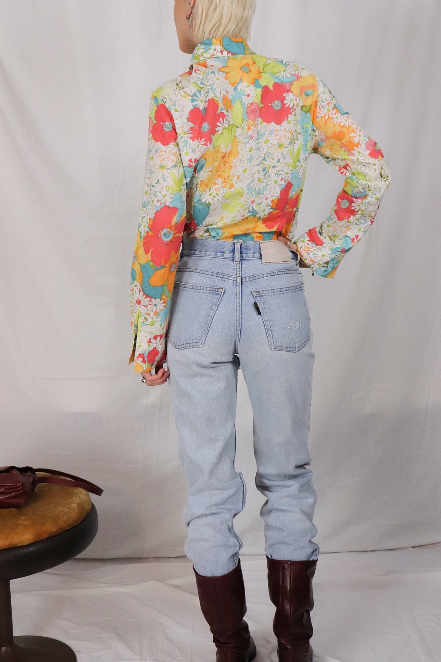 Vintage Trussardi distressed jeans