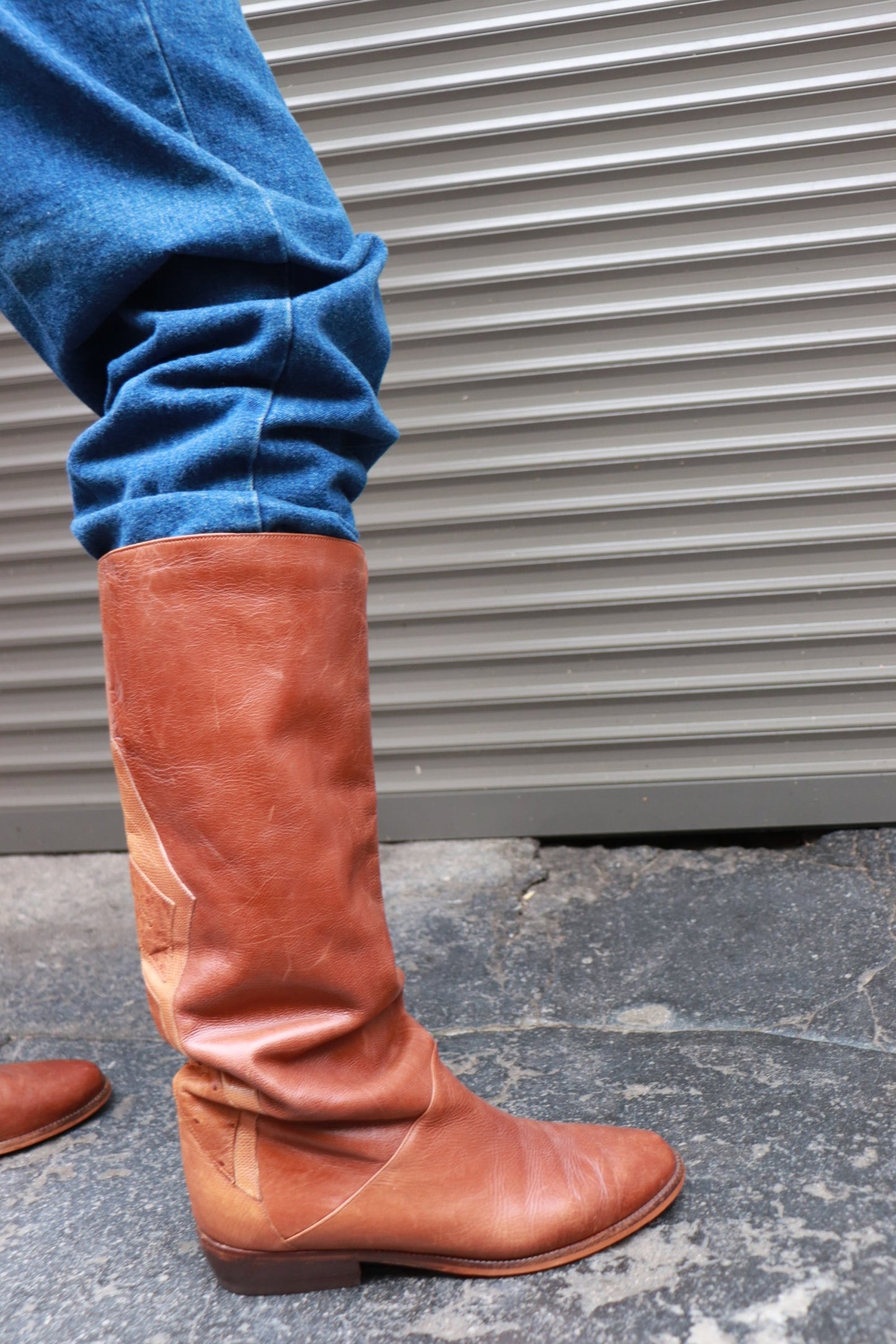 Vintage leather boots