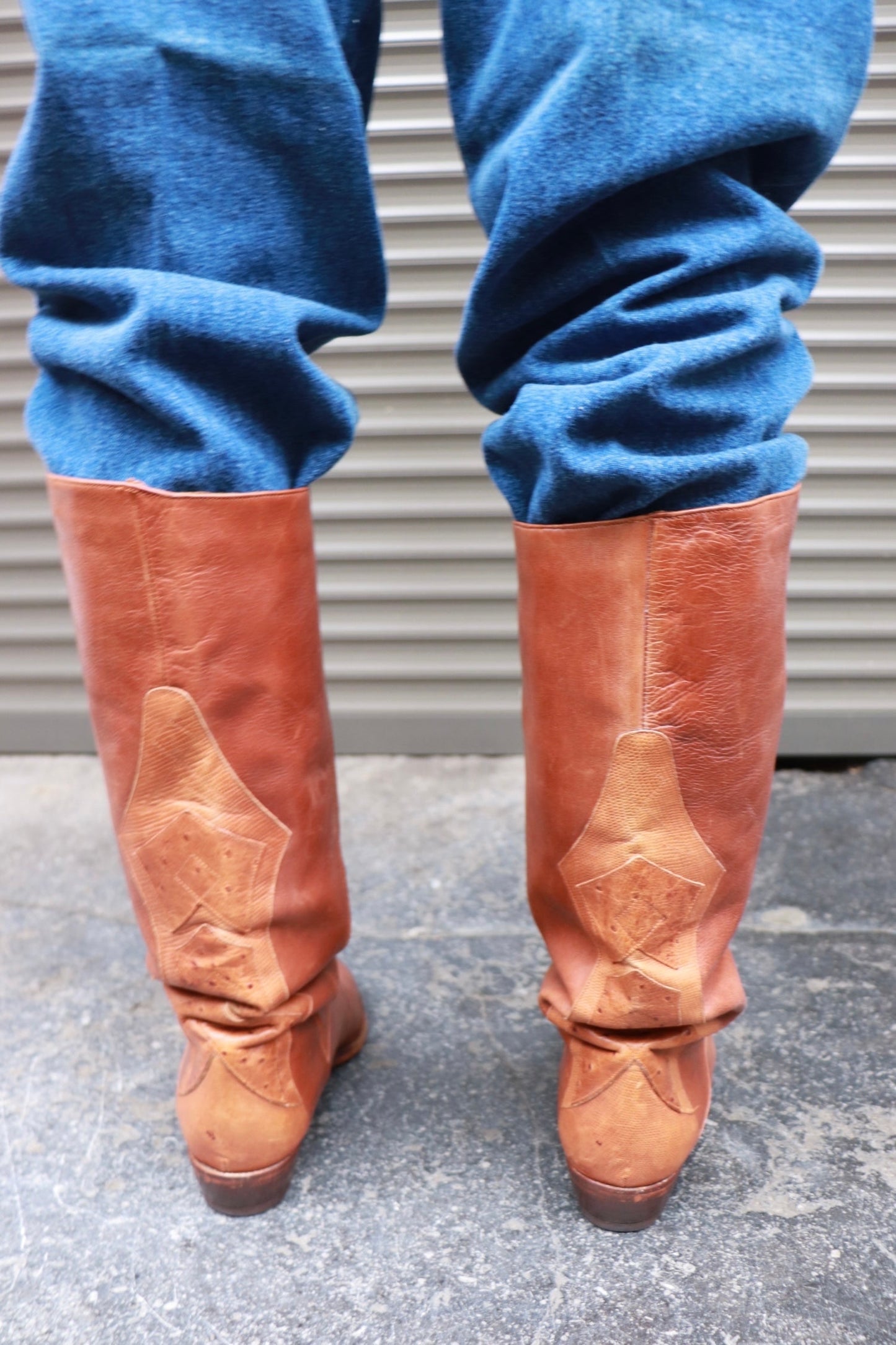 Vintage leather boots
