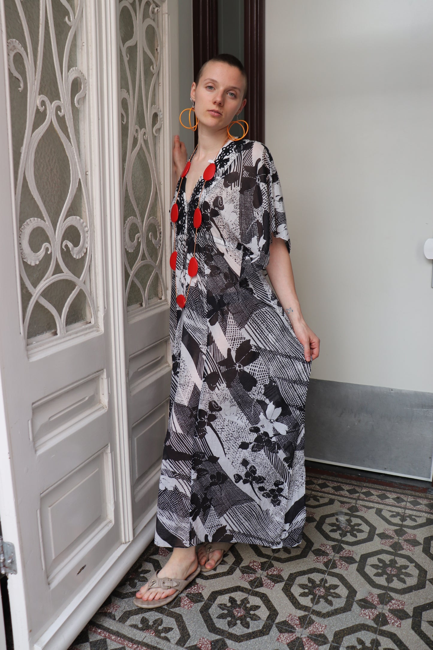 Oscar de La Renta kaftan dress
