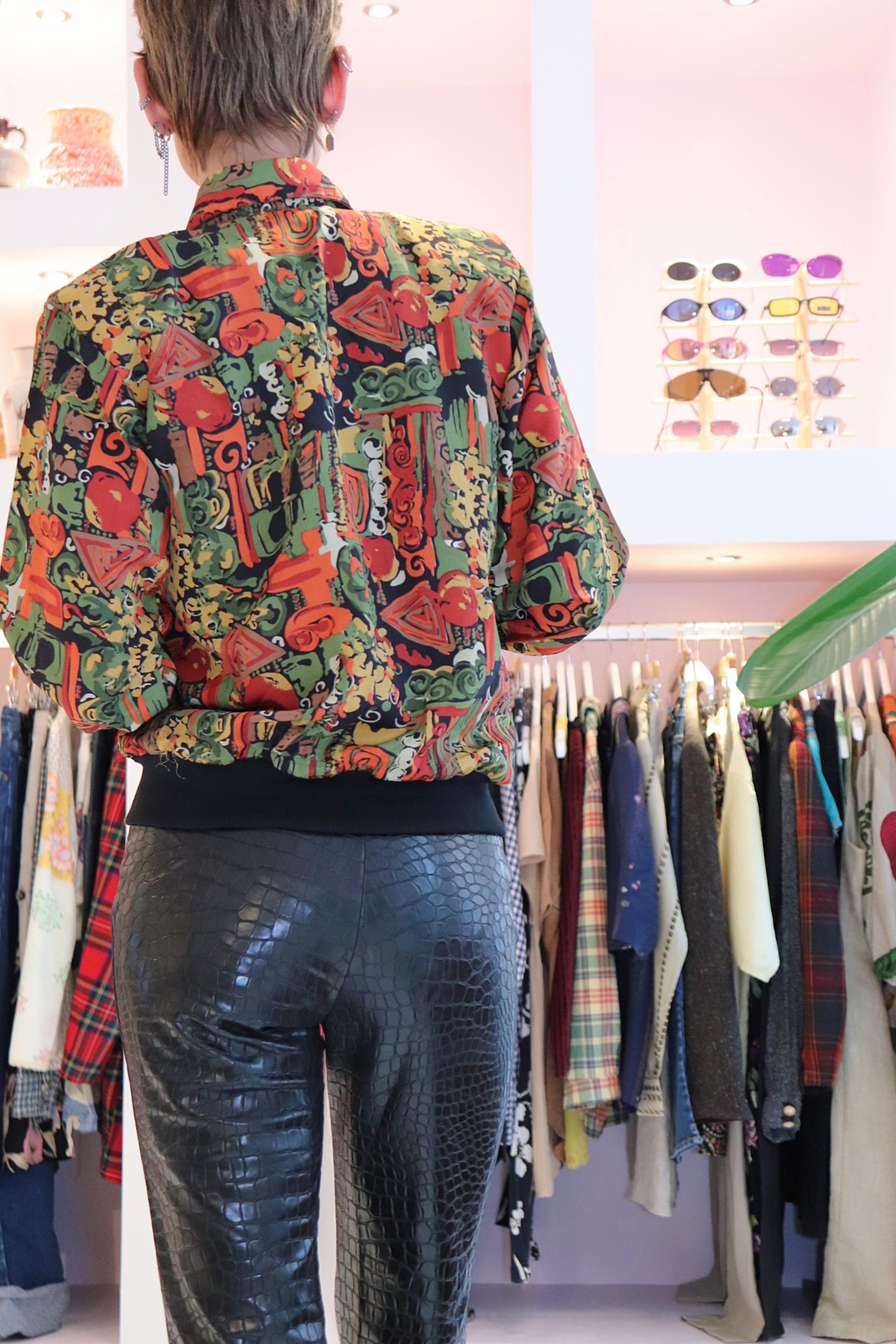 Blousson met funky print