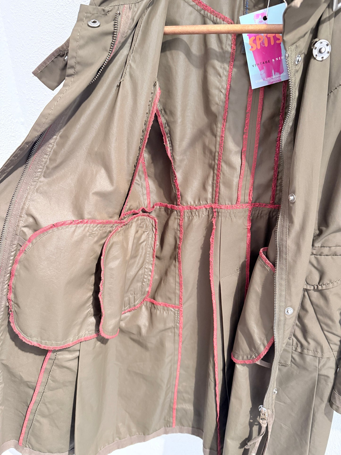 Vintage Girbaud Jas | Taupe | Maat 40 (valt als 36)