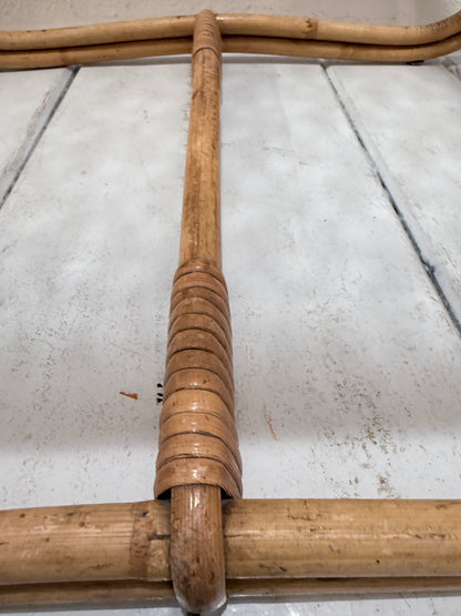 Rohé Noordwolde – vintage bijzettafel met structuurglas