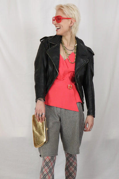 Neon pink Y2K top