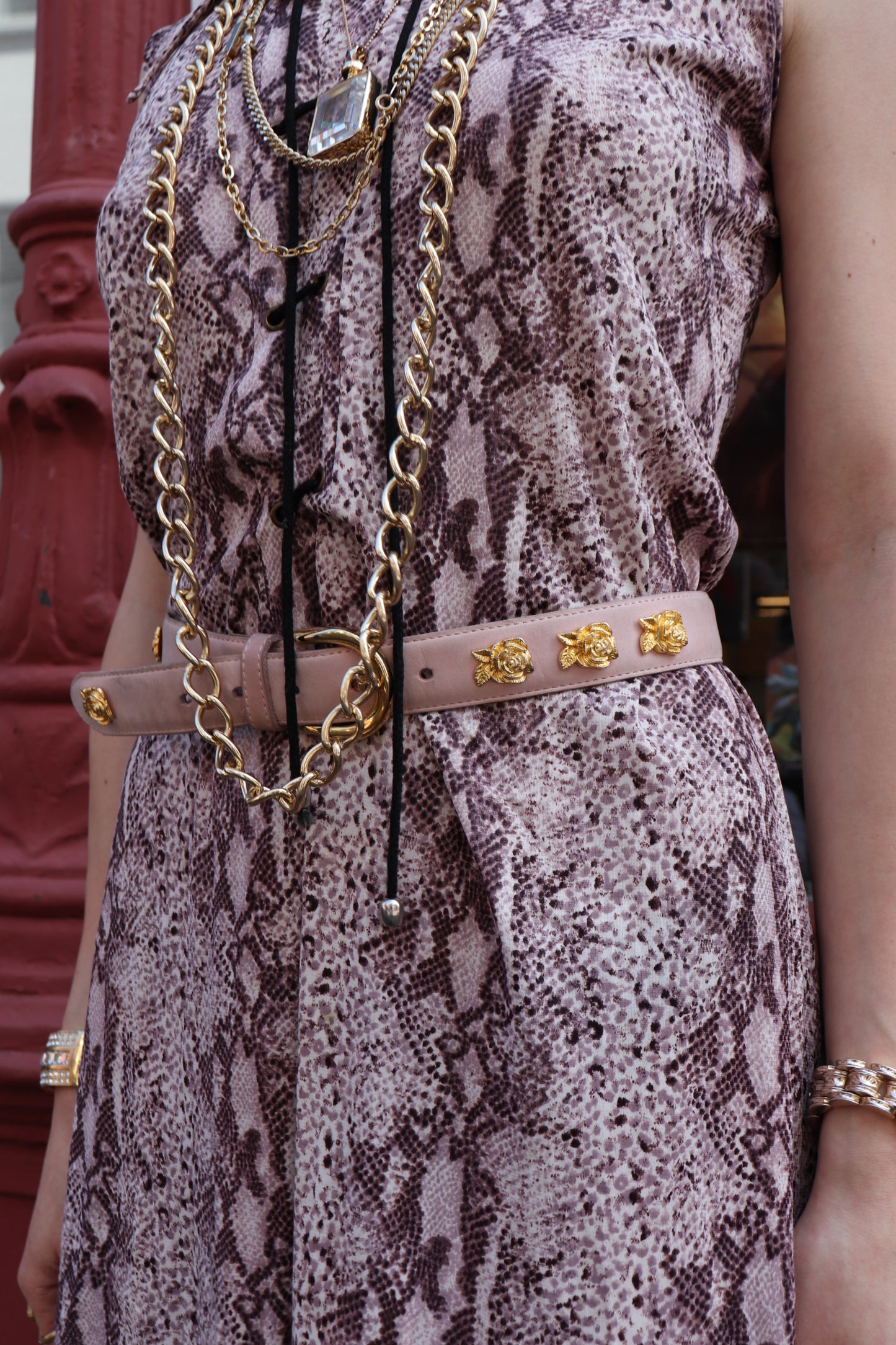 Animal print dress