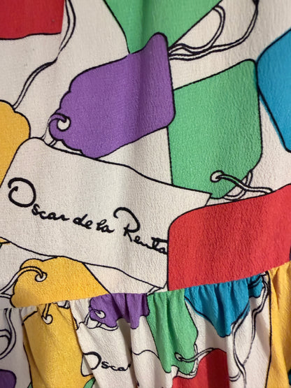 Vintage Oscar de La Renta zijden rok