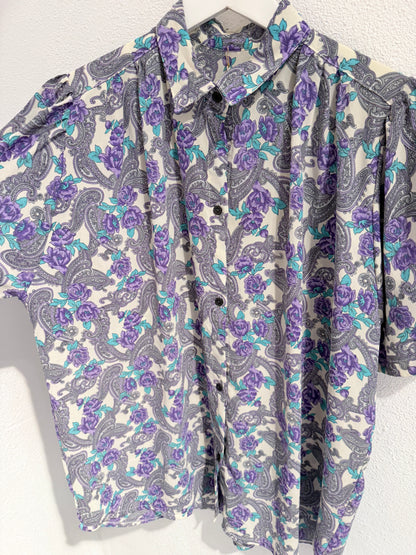 Vintage blouse | Paisley | Maat XL