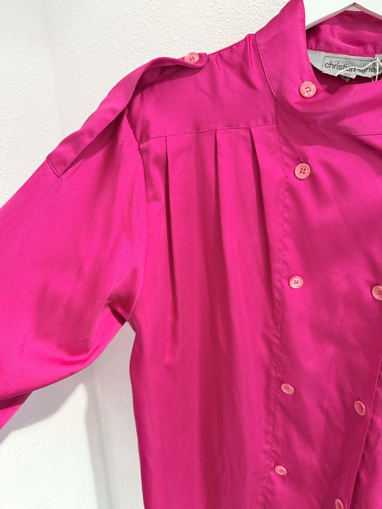 Vintage cyclaamroze blouse