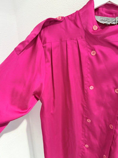 Vintage cyclaamroze blouse