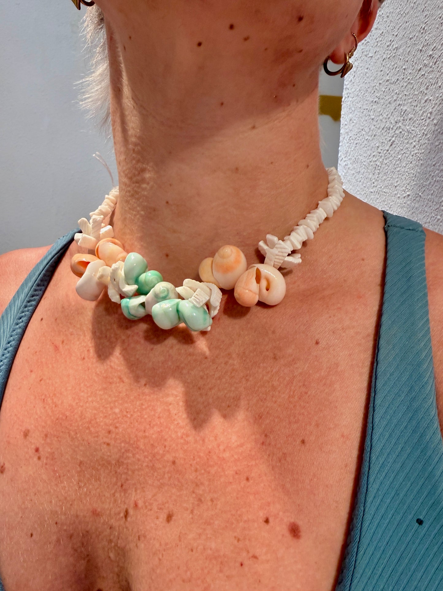 Vintage schelpen ketting