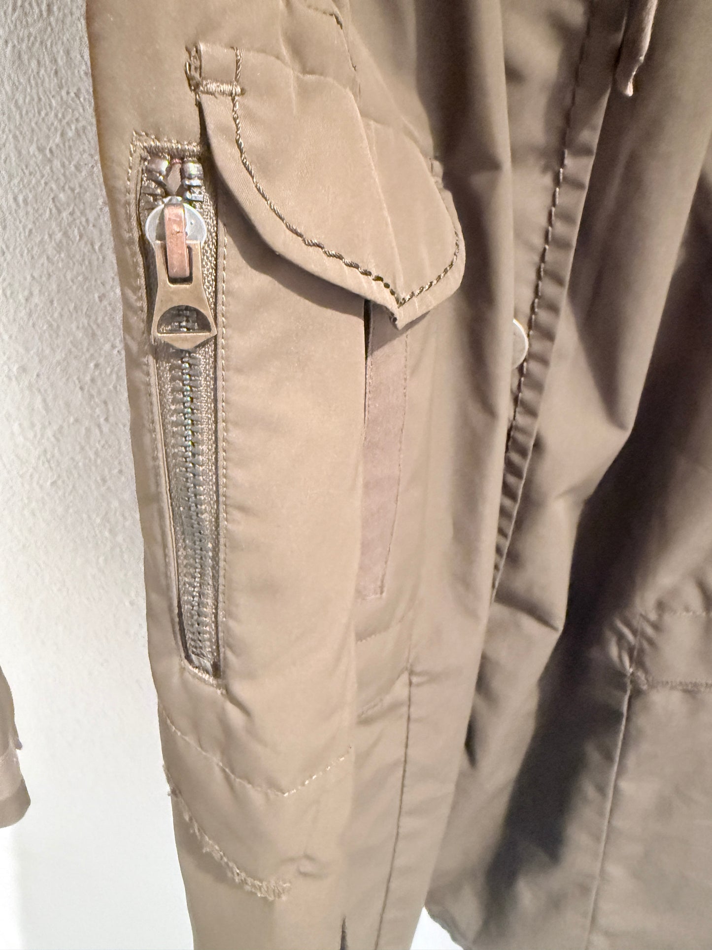 Vintage Girbaud Jas | Taupe | Maat 40 (valt als 36)