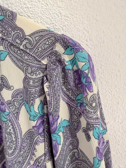 Vintage blouse | Paisley | Maat XL