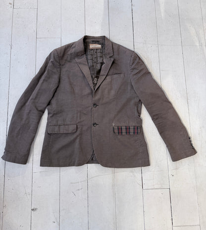 Vintage John Galliano Blazer – Heren | Designer blazer in chocoladebruin