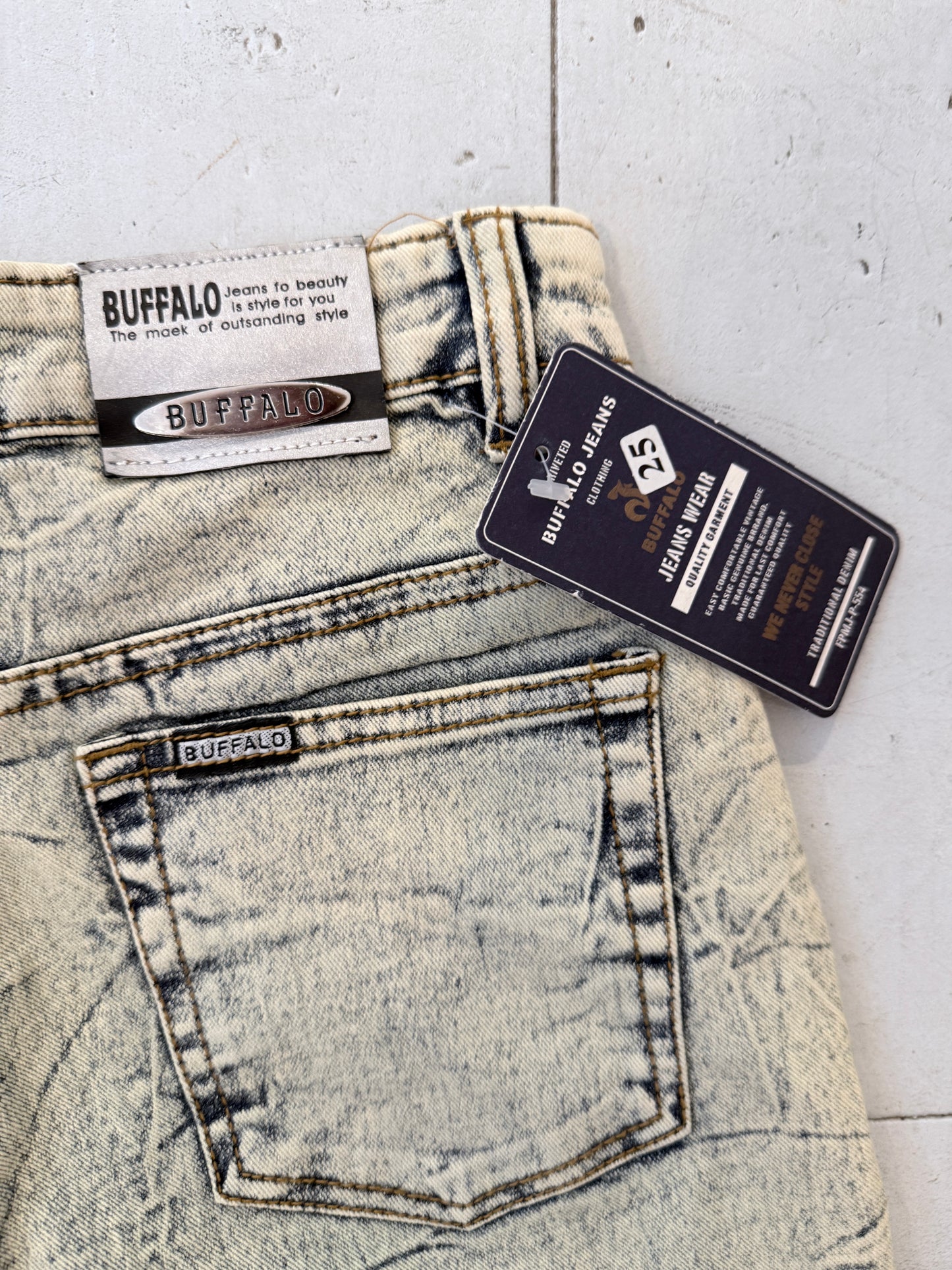 Y2K Buffalo Stonewash acid Flared jeans | W26