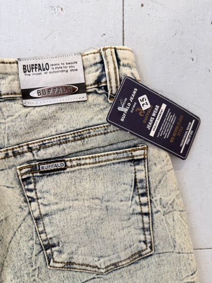 Y2K Buffalo Stonewash acid Flared jeans | W26