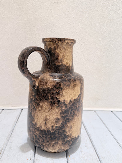Vintage 70s Scheurich West-Germany Vaas – Earthy Brown 🤎
