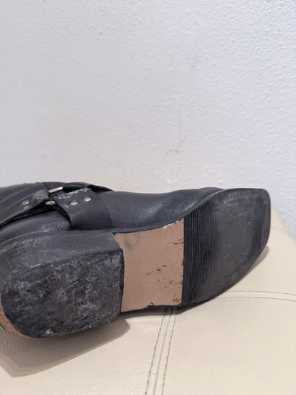 Vintage Leren Harness Boots | Zwart | Maat 44