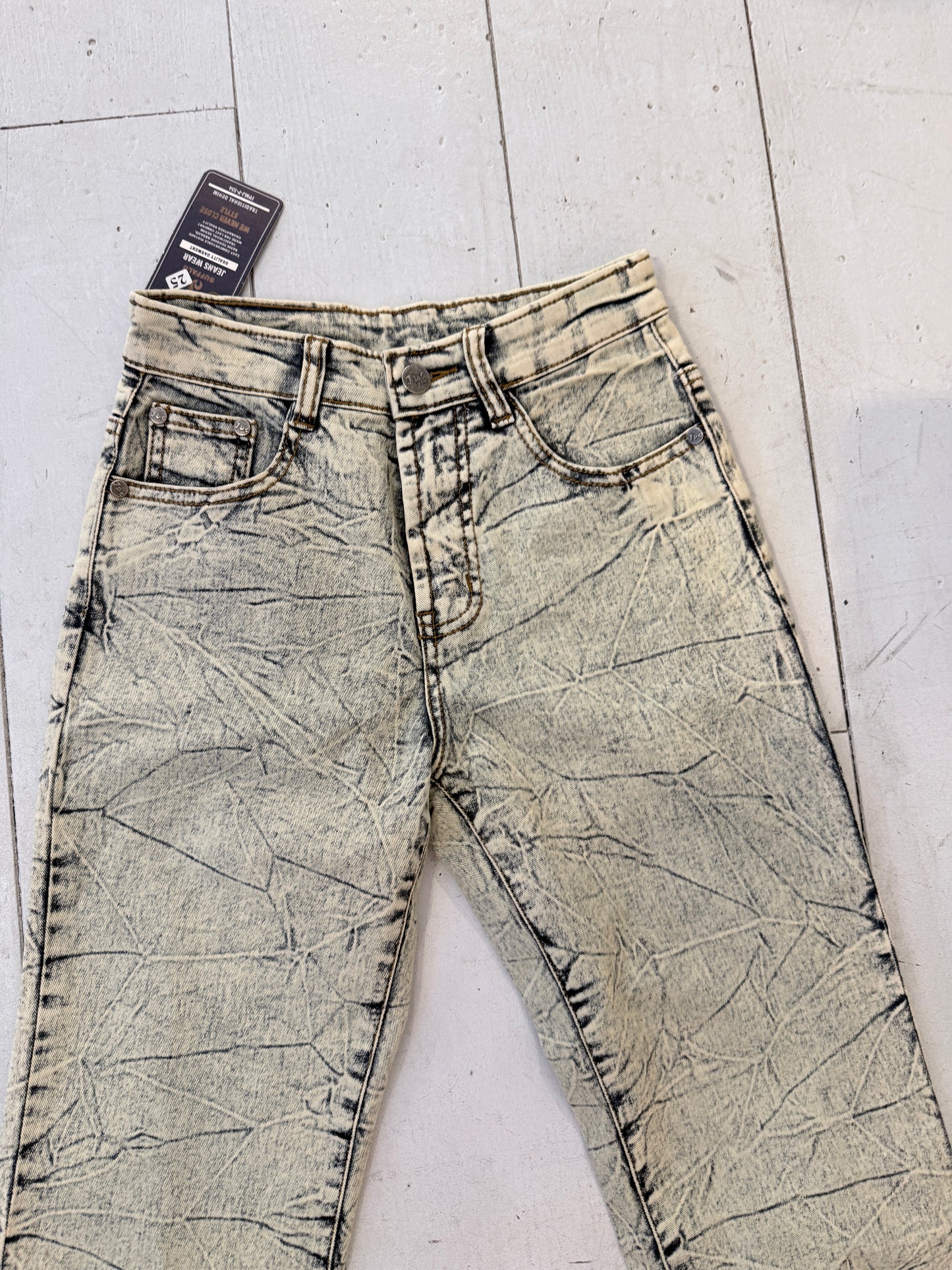 Y2K flared acid jeans