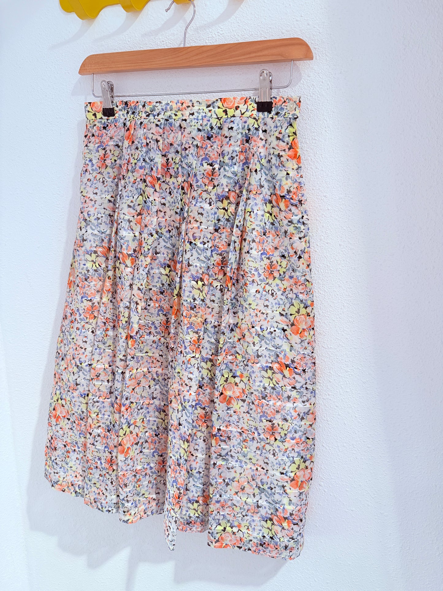 Vintage rok met plooitjes - Maat 38