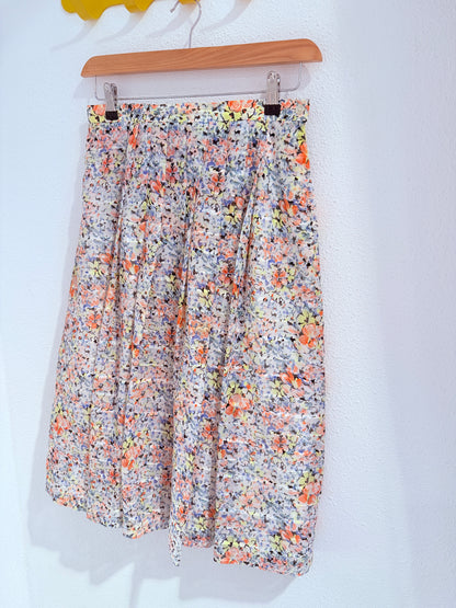 Vintage rok met plooitjes - Maat 38