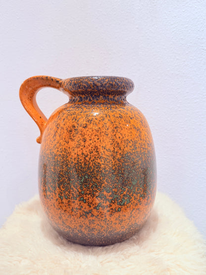 Vintage 70s Scheurich West Germany Vaas – Bright Orange 🍊