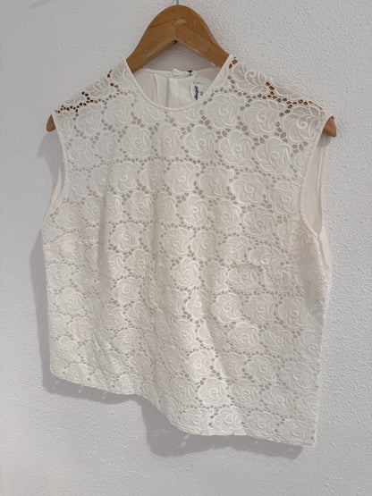 Vintage 60s kanten blouse - Maat M/L
