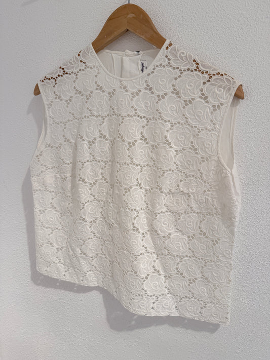 Vintage 60s kanten blouse - Maat M/L