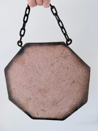 Vintage keramisch wandobject – jaren 60/70 – bloemreliëf