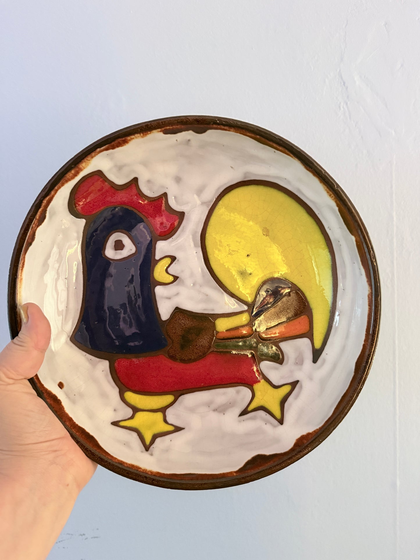 Vintage Italiaans Keramiek Wandbord – La Musa Palermo (Haan)
