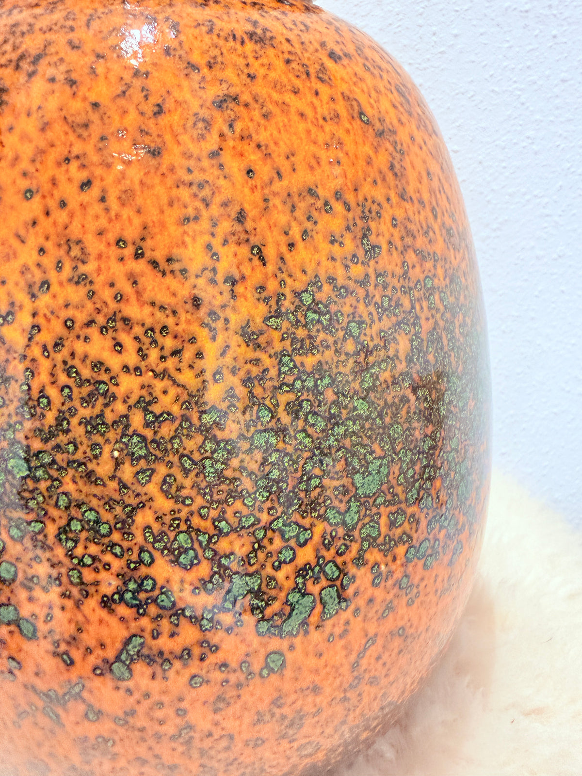 Vintage 70s Scheurich West Germany Vaas – Bright Orange 🍊