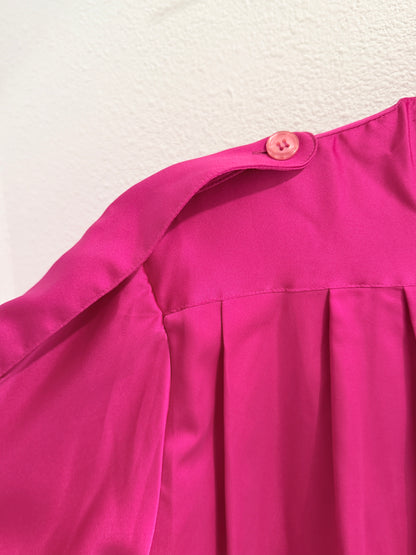 Vintage cyclaamroze blouse