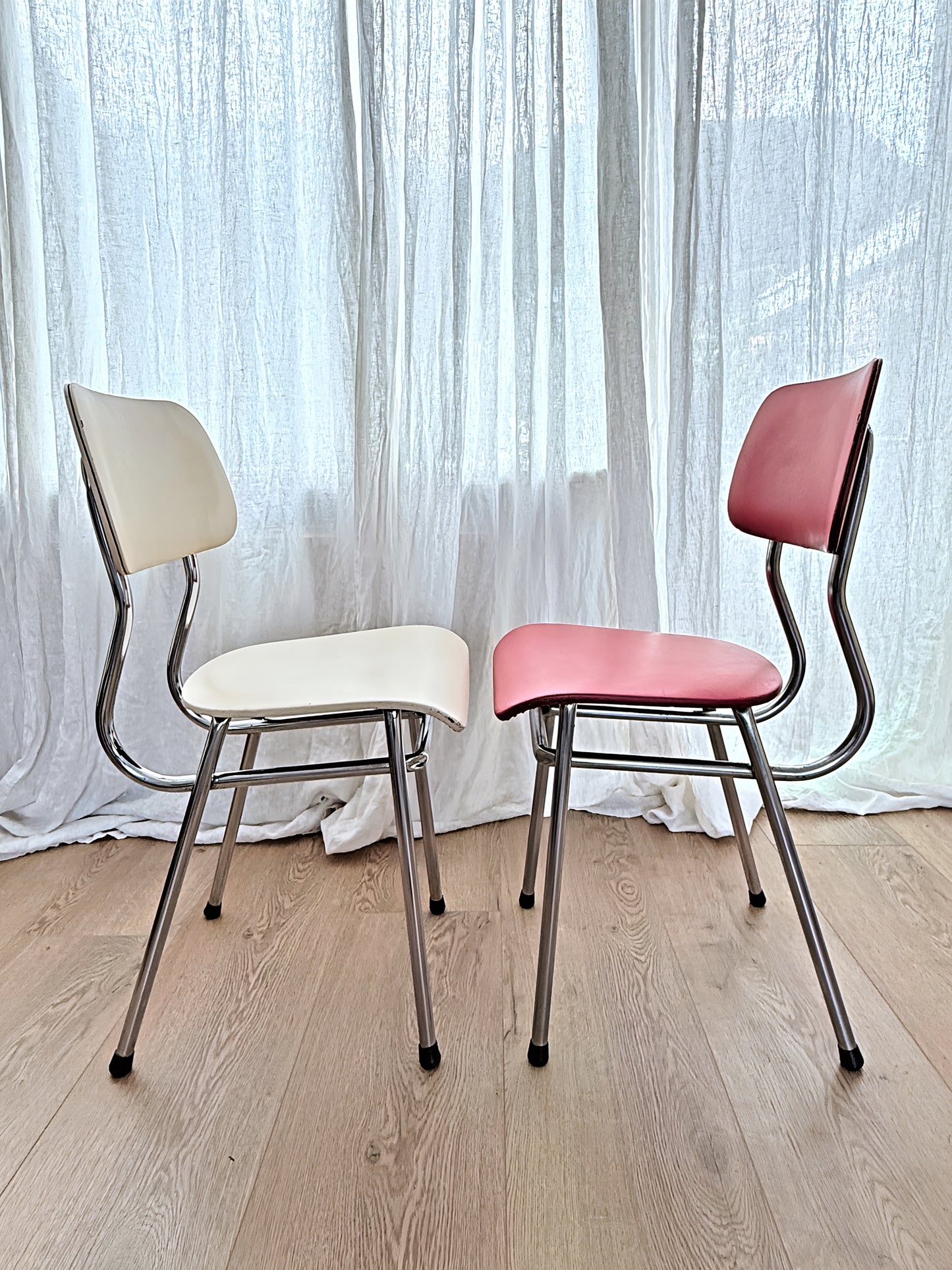Vintage buisframe stoelen