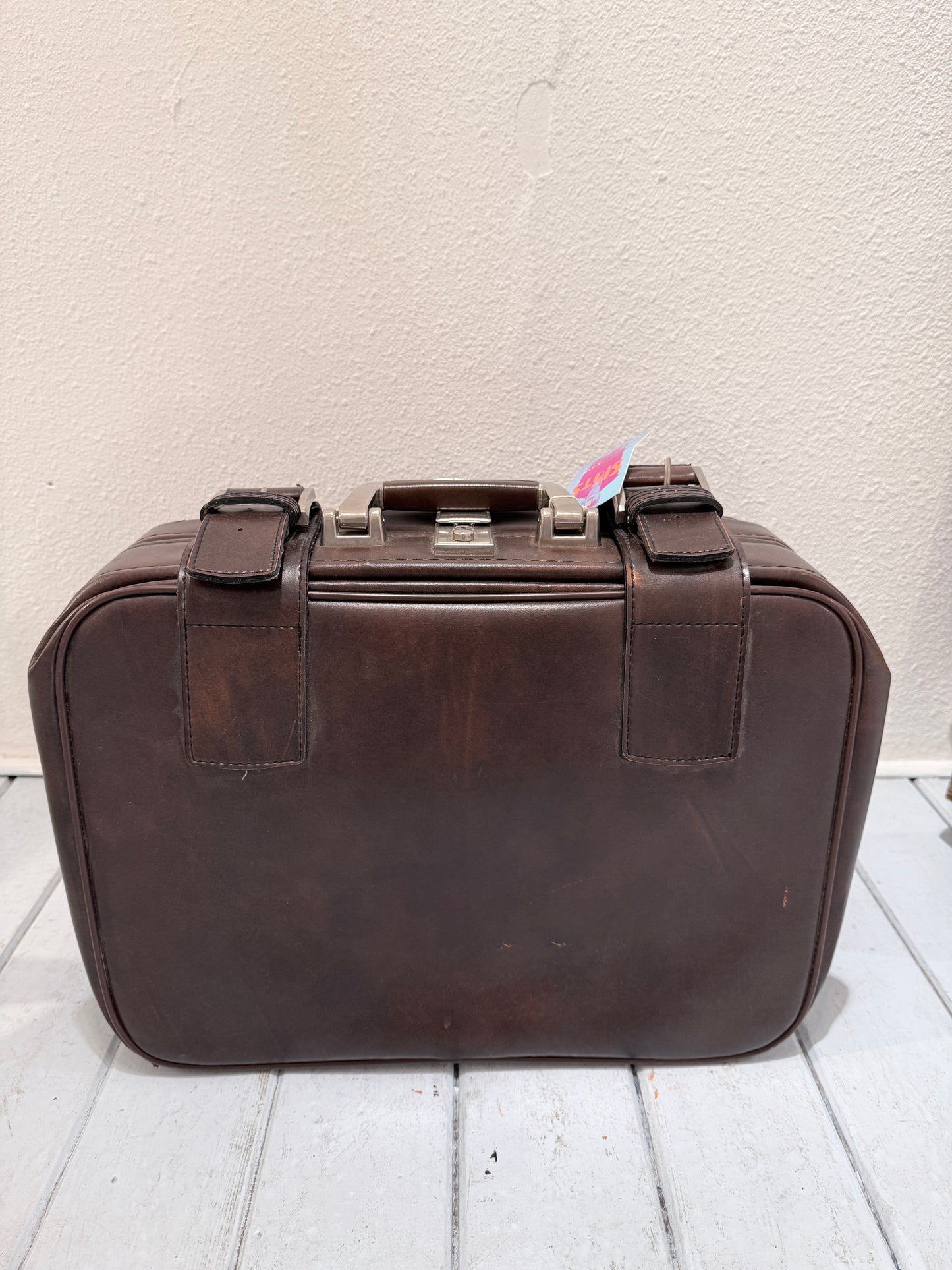 Vintage koffer | Skai leer