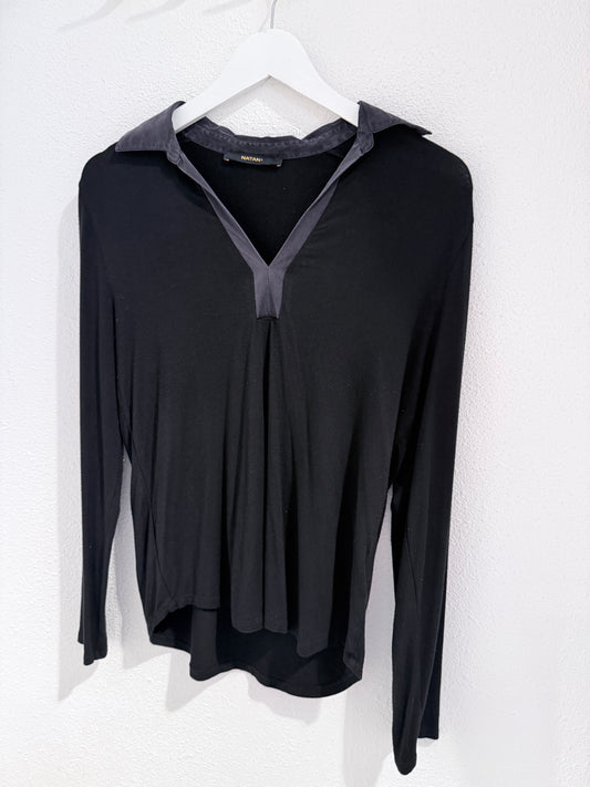 Vintage NATAN Top | Zwart | Tijdloze Designer Basic