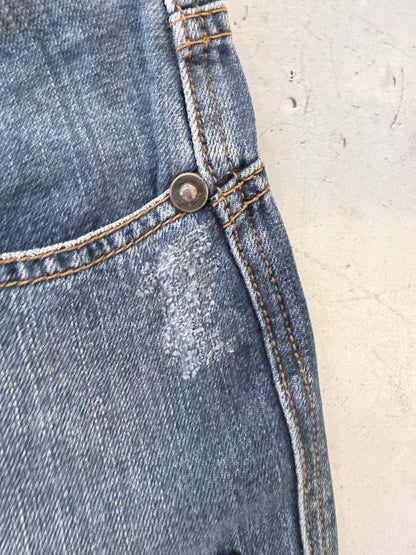 Vintage Just Cavalli Y2K Jeans – Designer Denim met Gevlochten Details