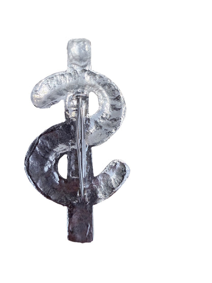 Dollar sign Broche