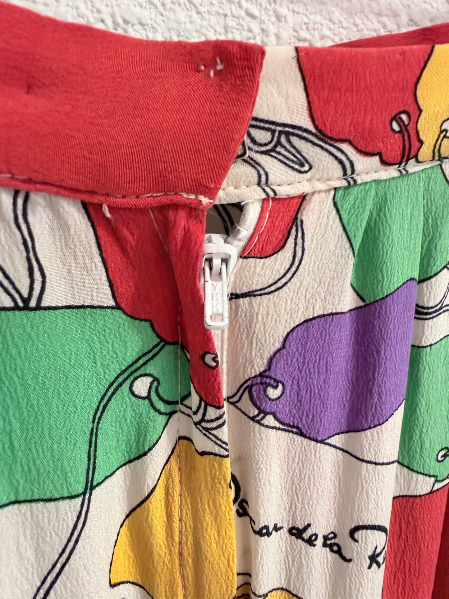 Vintage Oscar de La Renta zijden rok