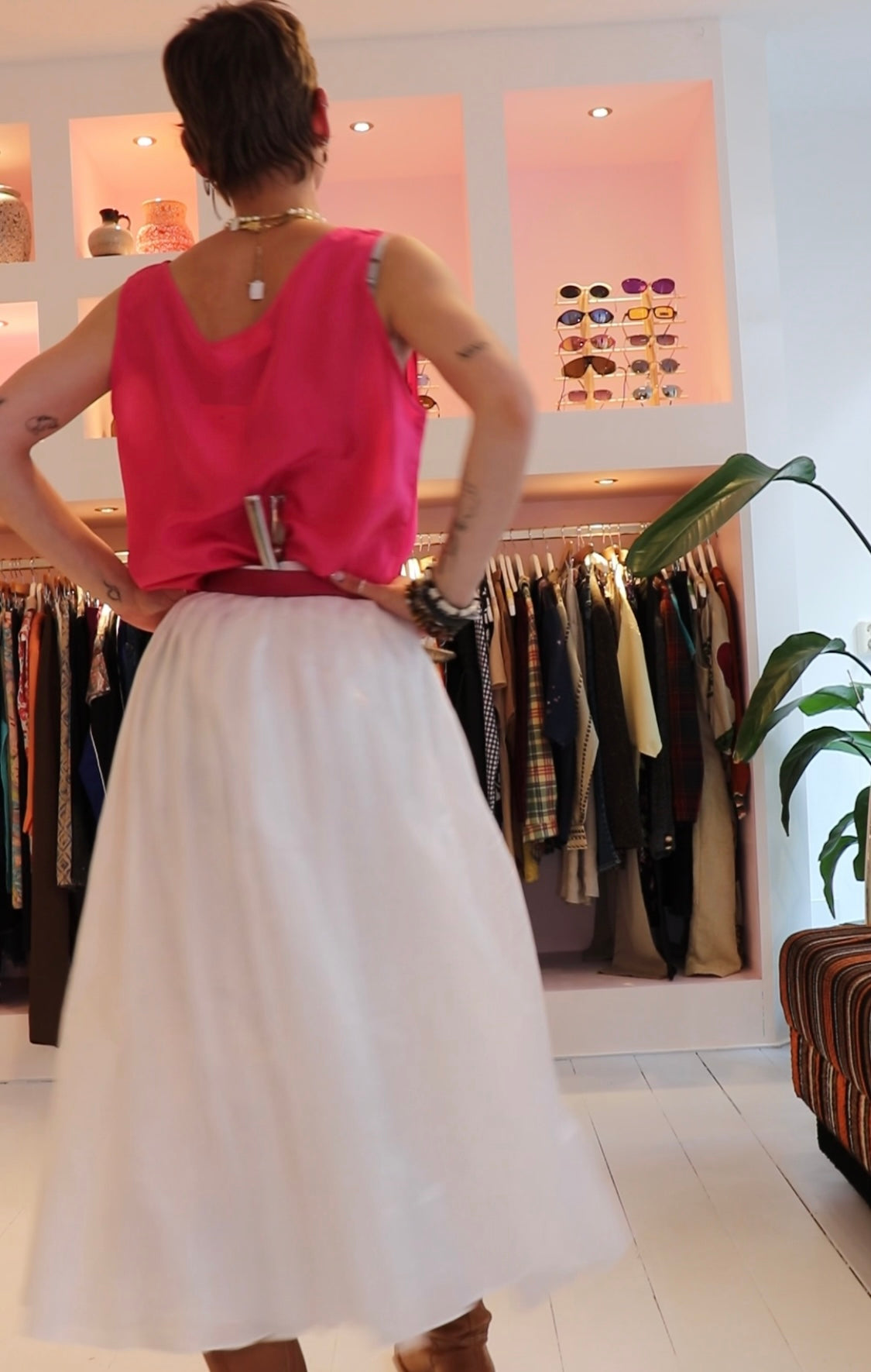Vintage-Top aus Seide