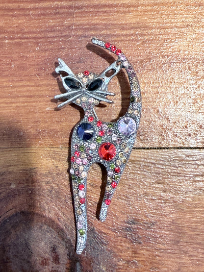 Vintage broche kat | Custome Jewelry