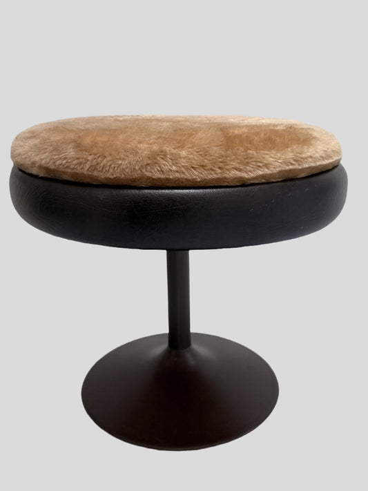 Vintage Teddy kruk | 70s | Mid Century design