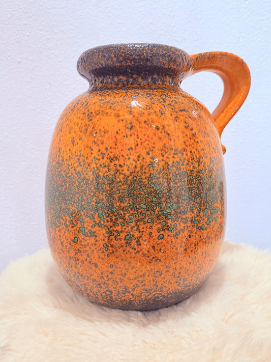 Vintage 70s Scheurich West Germany Vaas – Bright Orange 🍊