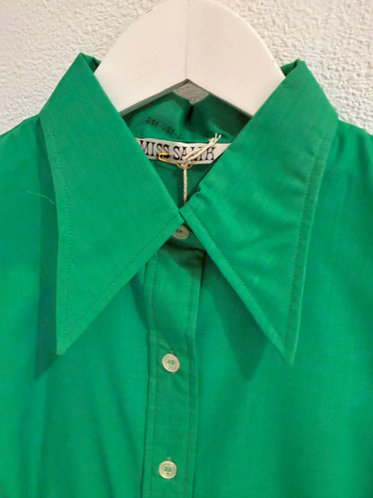 70s groen overhemd | Maat S
