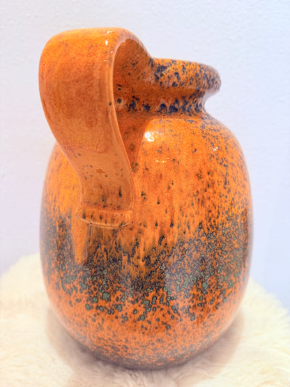 Vintage 70s Scheurich West Germany Vaas – Bright Orange 🍊