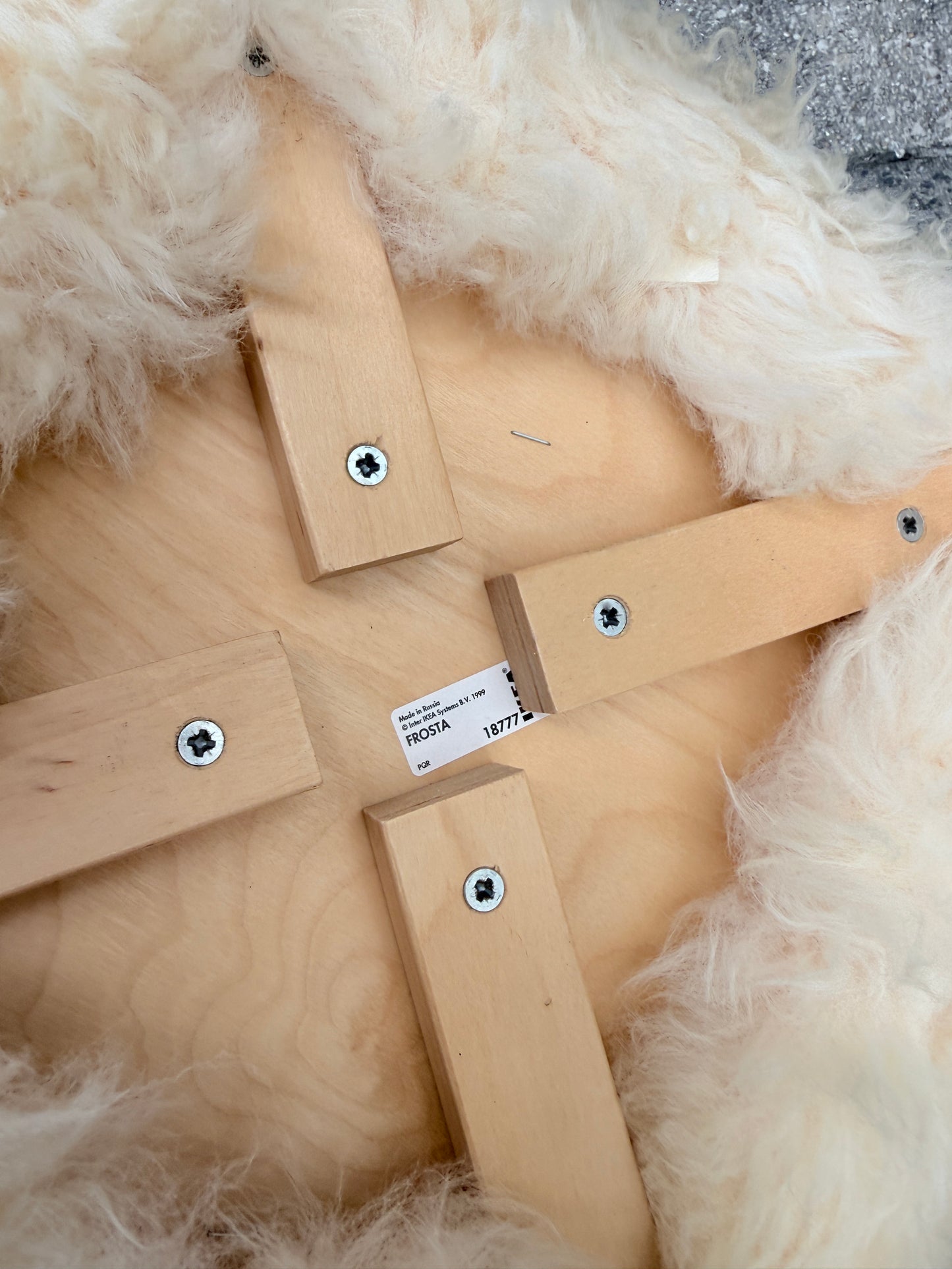 Vintage IKEA FROSTA 1999 | Fluffy designkruk