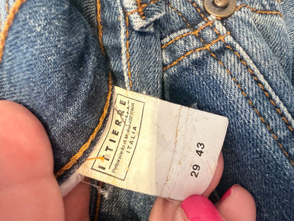 Vintage Just Cavalli Y2K Jeans – Designer Denim met Gevlochten Details