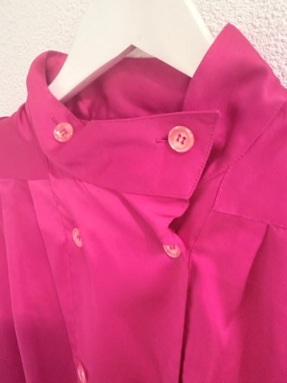 Vintage cyclaamroze blouse