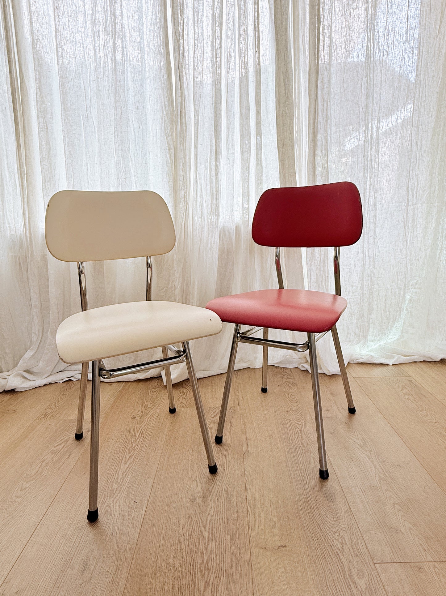 Vintage buisframe stoelen