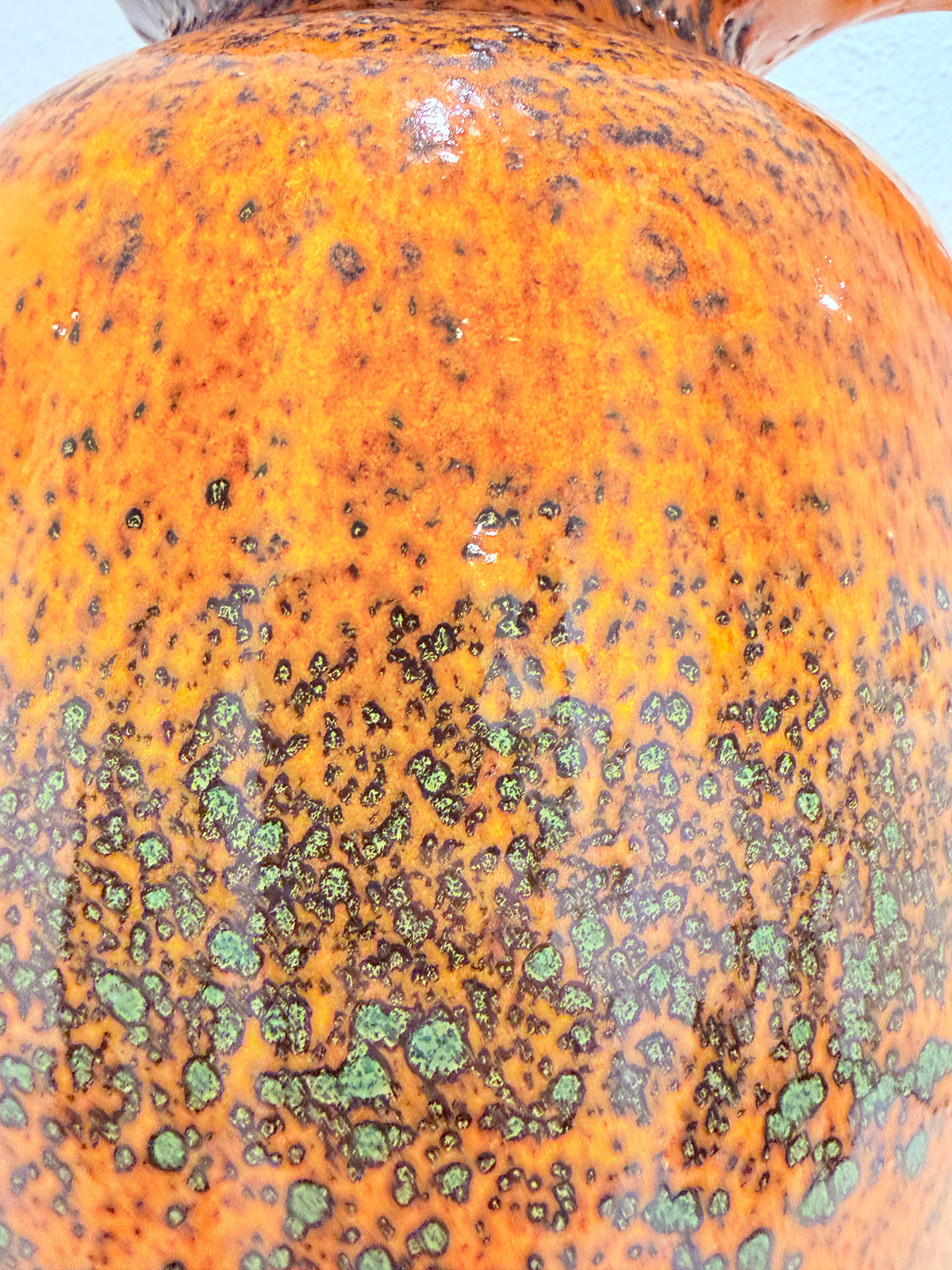 Vintage 70s Scheurich West Germany Vaas – Bright Orange 🍊