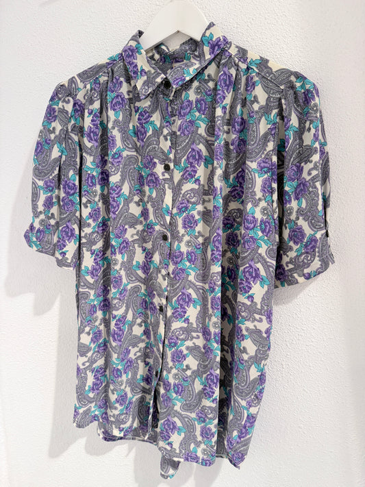 Vintage blouse | Paisley | Maat XL